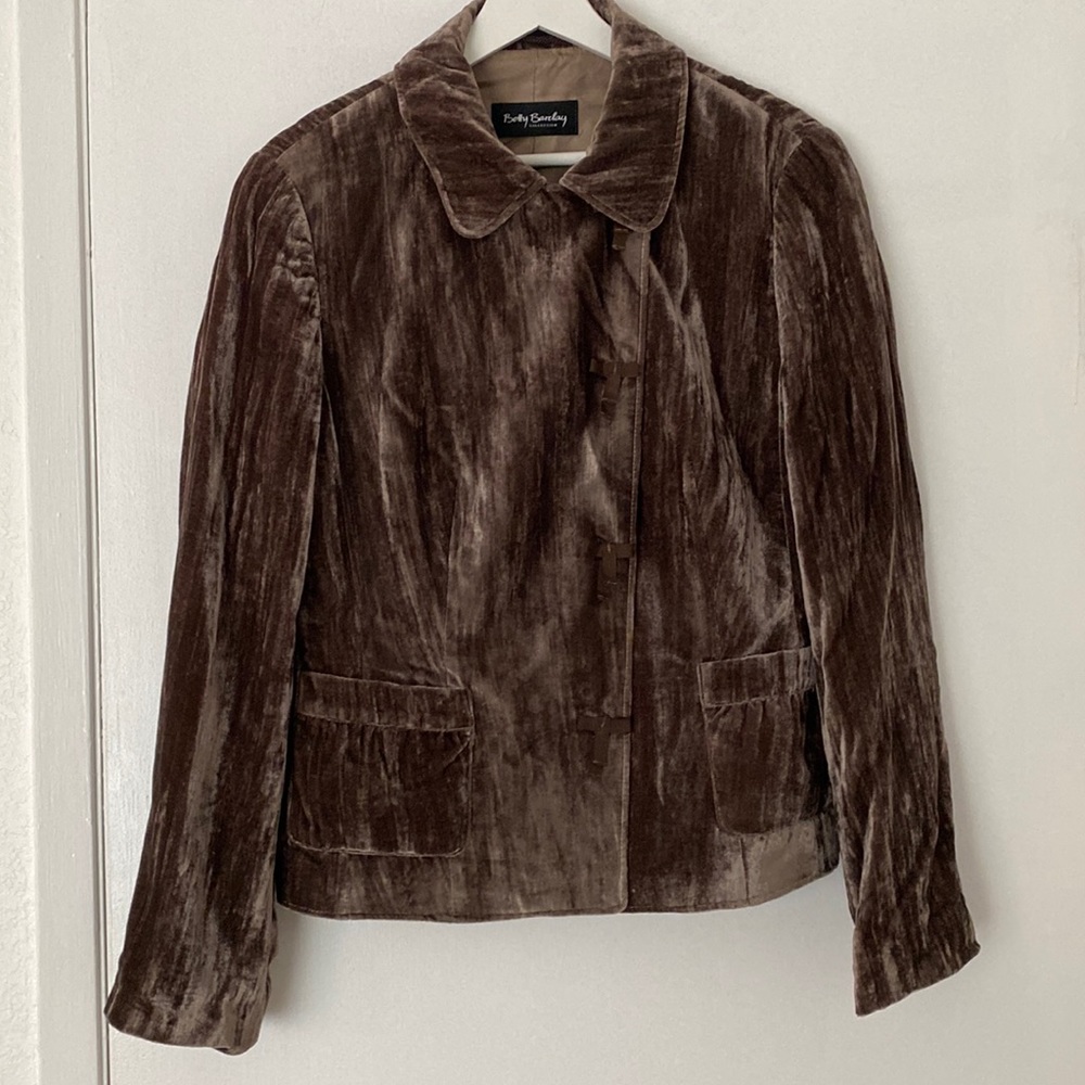 Betty Barclay Crushed Velvet Blazer